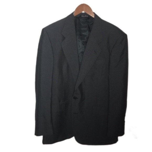 Kilburne and Finch Polyester/Wool Blend 2 ButtonSuit Jacket Dark Gray Size 40R